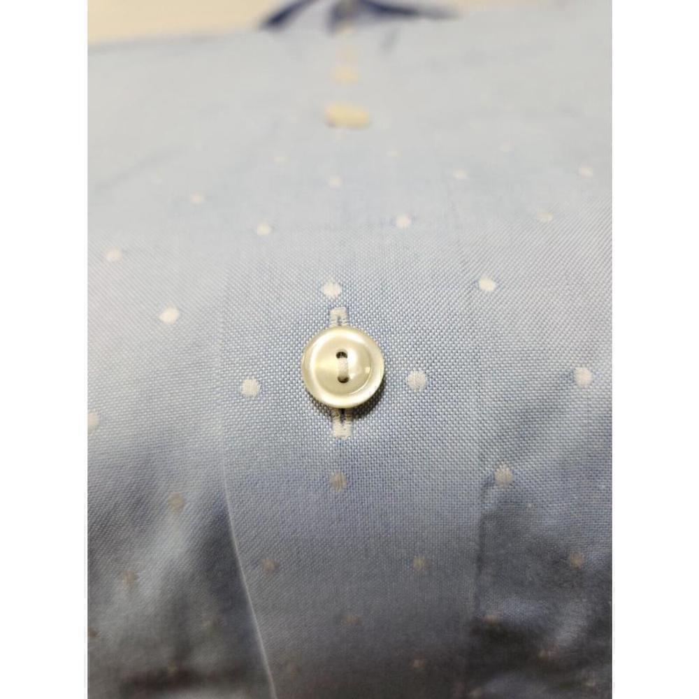 ETON BLUE COTTON MEN'S Luxury DRESS SHIRT-SIZE 43/17 - Picture 4 of 9